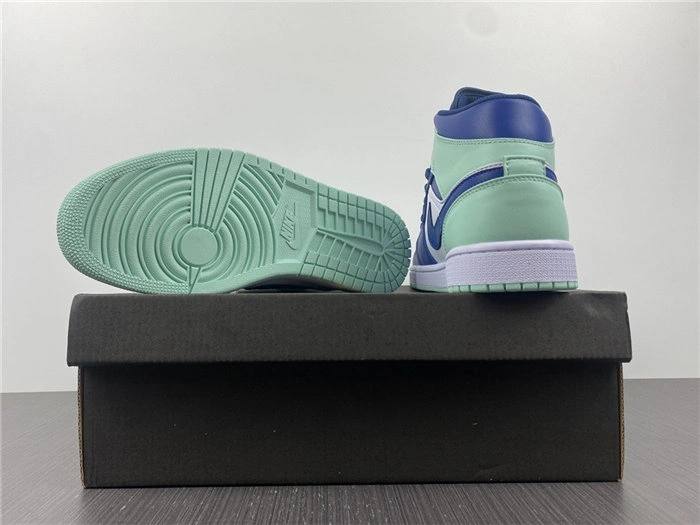 Timeless Jordan1 Mid Mystic Navy Mint Foam 554724- 3723