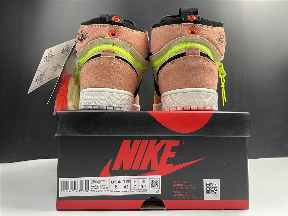 Jordan1 Switch Peach CW6576- Refined 3757