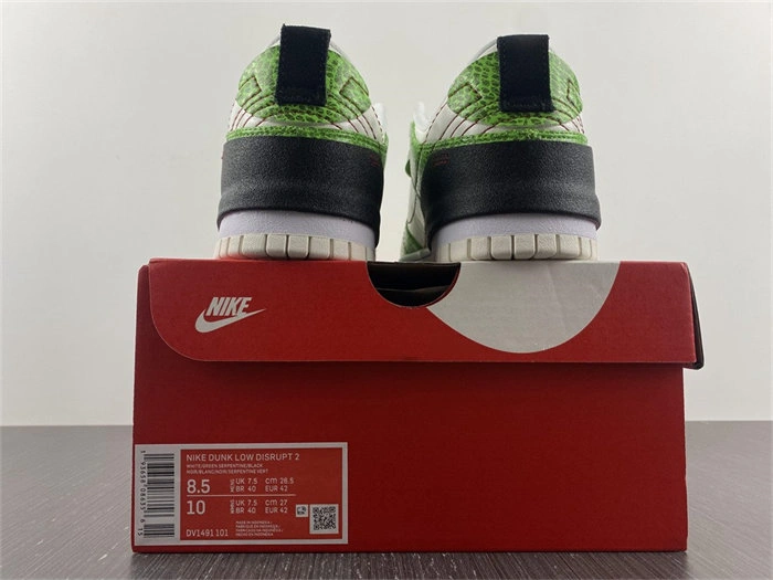 Nike Dunk Low Disrupt 2 Just Do It Snakeskin Green DV1491- Reliable 4698