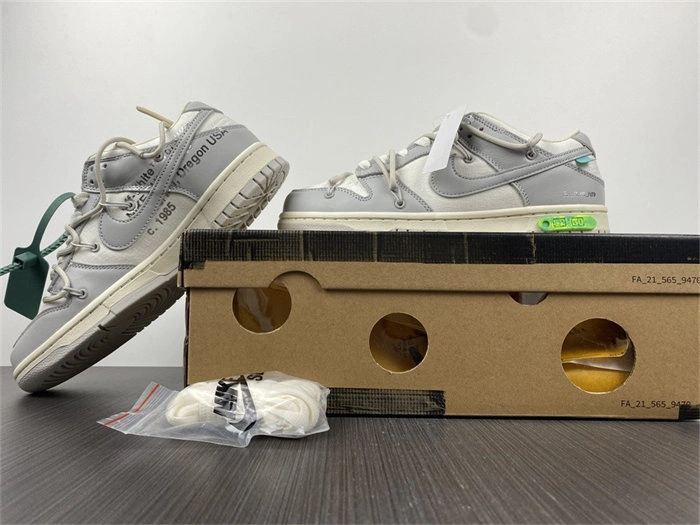 Affordable Nike Dunk Low Off-White Lot 42 DM1602- 5078
