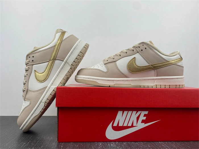 Supportive Nike Dunk Low Phantom Metallic Gold DX5930- 4594