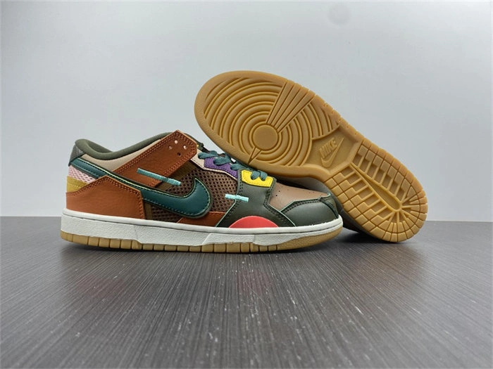 Bold Nike Dunk Low Scrap Archeo Brown DB0500- 4827