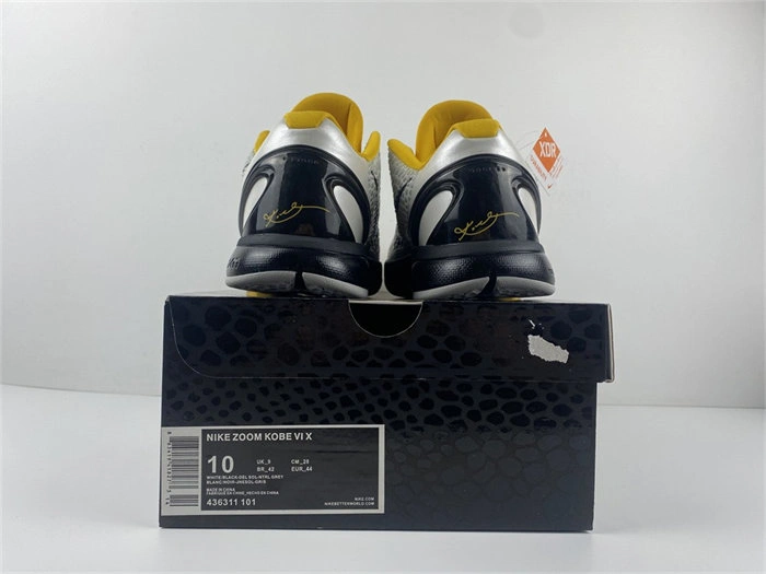 Nike Zoom Kobe 6 White Del Sol 436311- Durable 4998